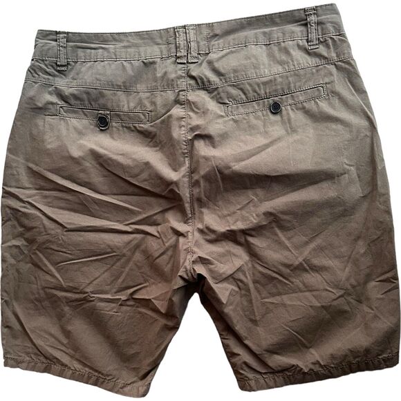 Osklen Cotton Chino Knee Length Military Green Belted Summer Beach Wear Shorts - Picture 5 of 10